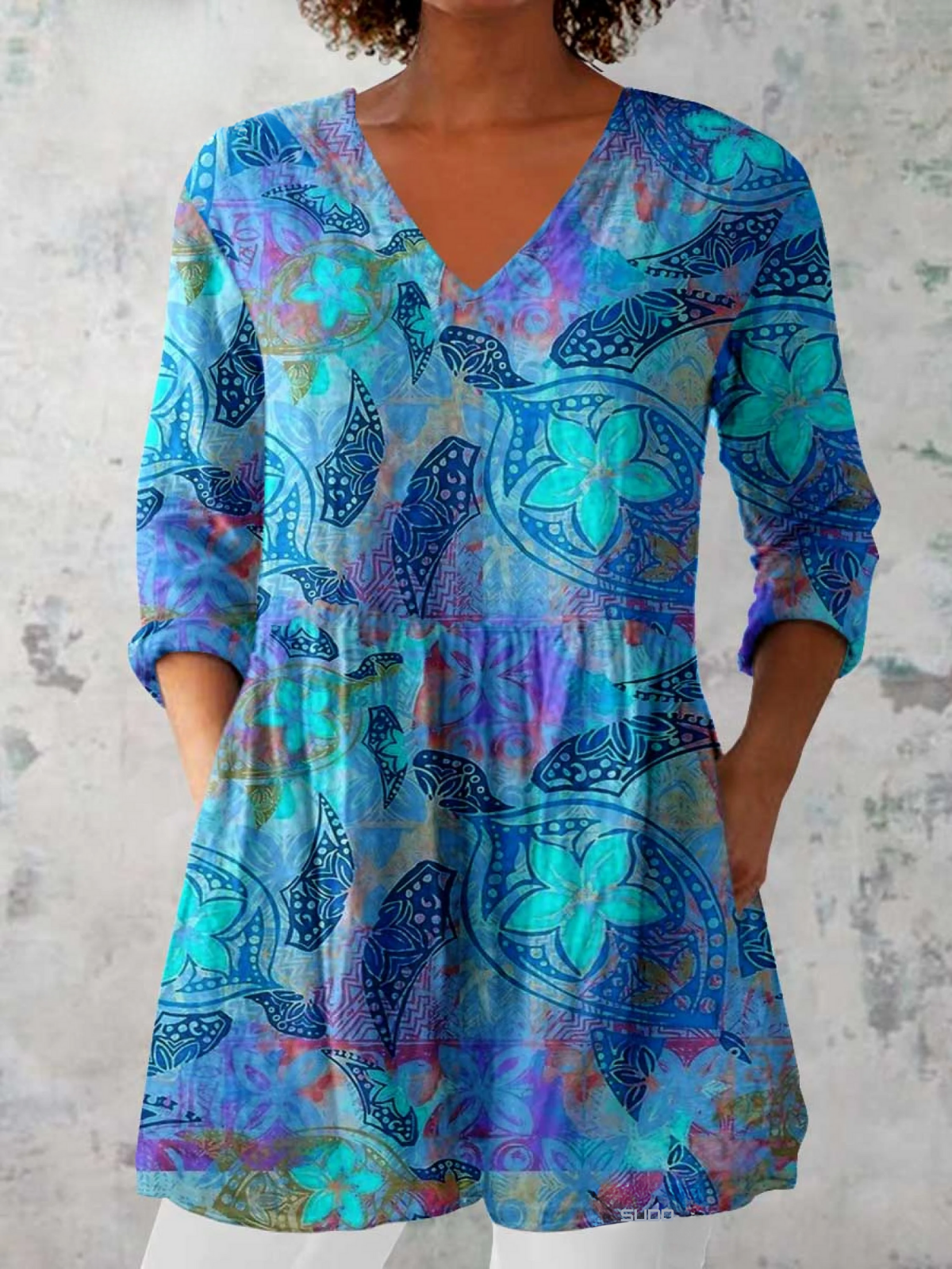 Lilia | Blusa larga con corte en V