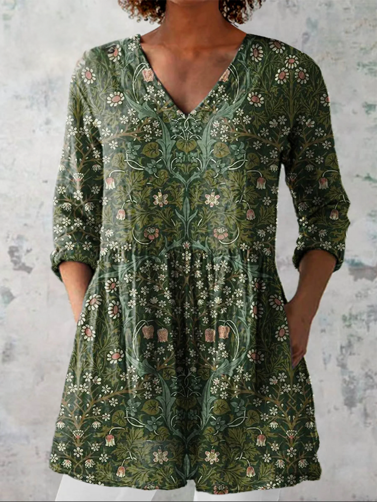 Adela | Blusa larga de cuello en V