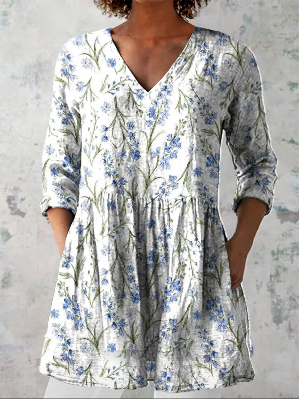 Cara | Blusa larga con escote en V