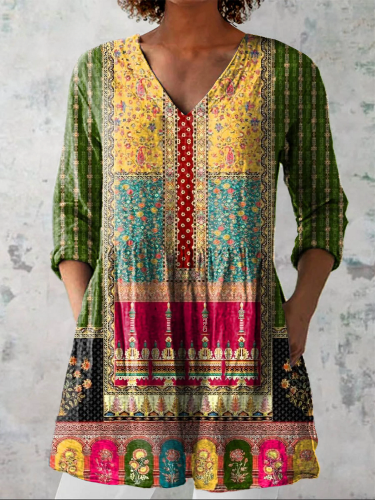 Jacinta | Blusa larga de cuello en V