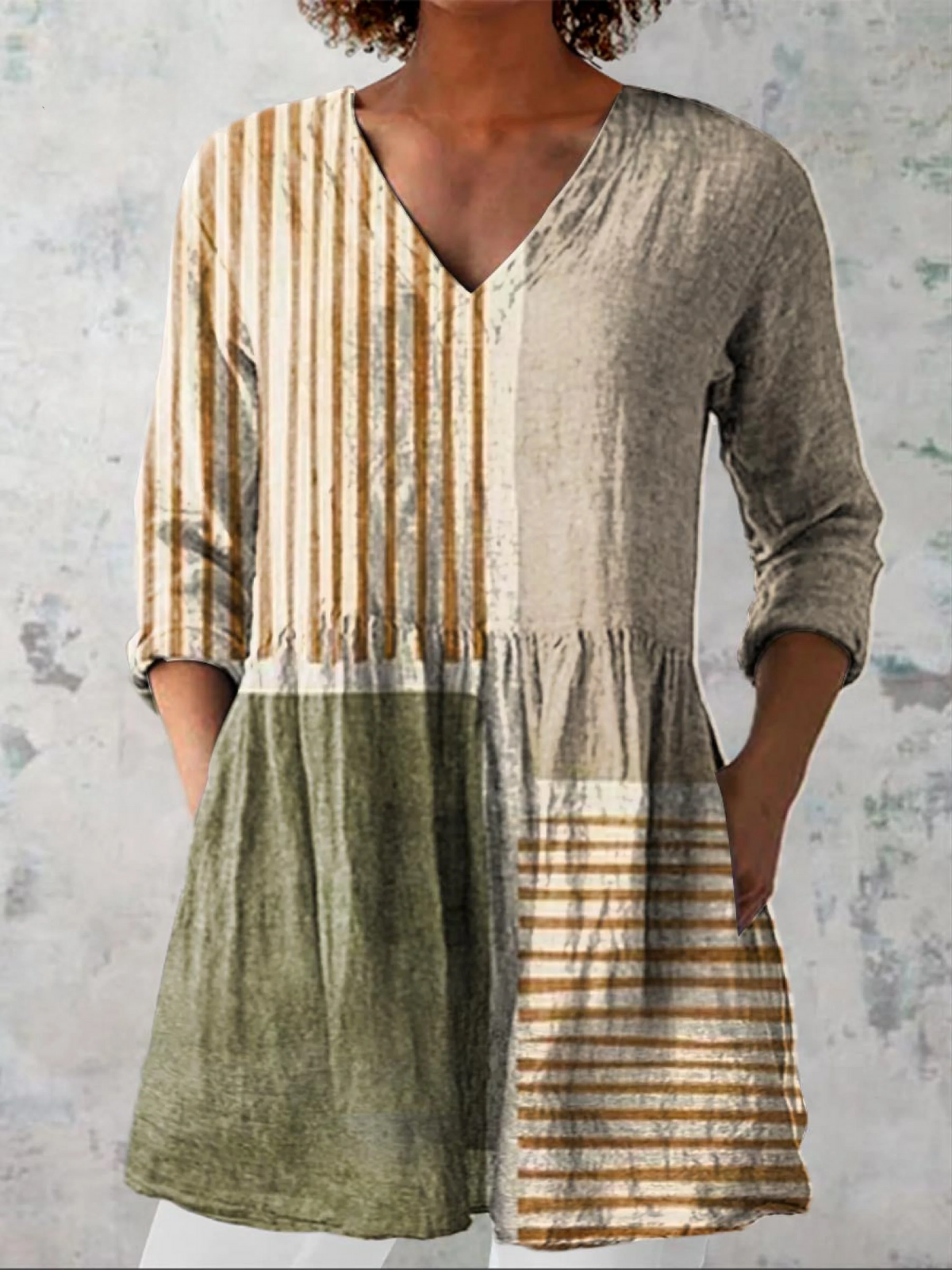 Elena | Blusa larga de cuello en V