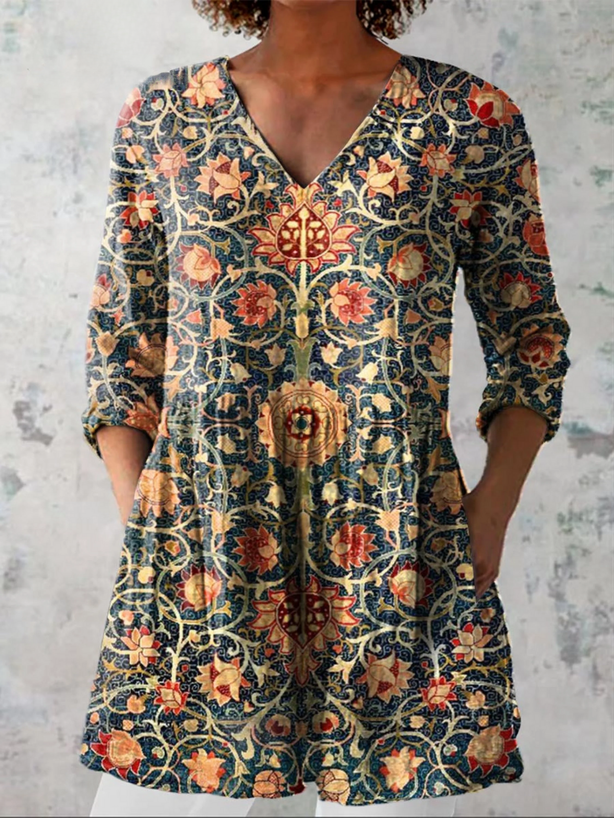 Clara | Blusa larga con escote en V