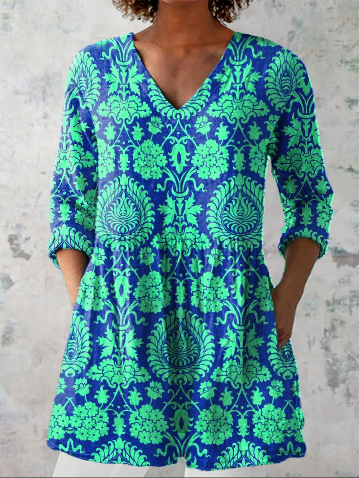 Beatriz | Blusa larga con corte en V