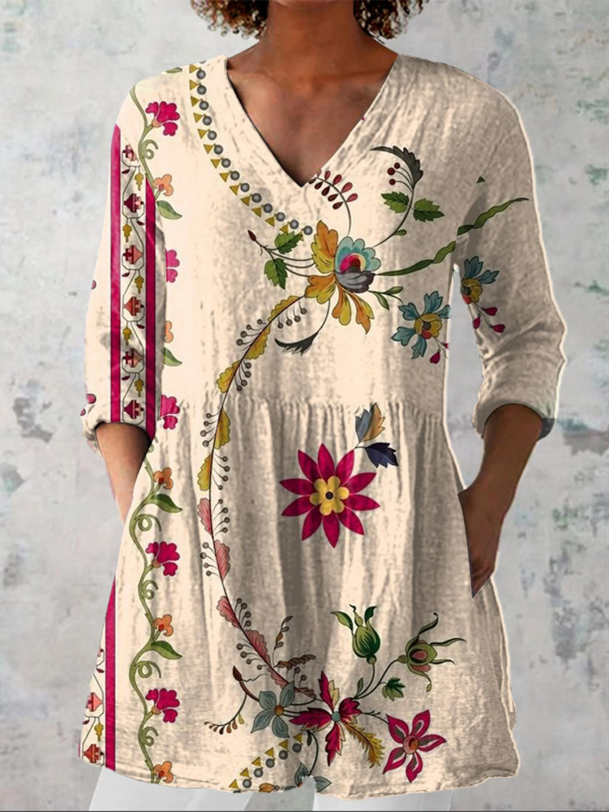 Noa | Blusa larga de cuello en V