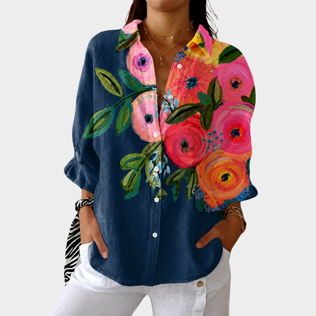 Alba | Blusa Estampada Ligera y Colorida