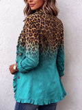 Giuliana | Blazer Leopardo Degradado con Volante