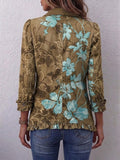 Domenica | Chaqueta Floral Degradada con Volante