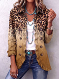 Ortensia | Blazer Leopardo Ocre con Volante