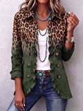 Nuncia | Blazer Leopardo Verde con Volante